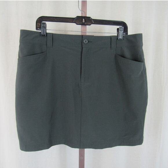 Eddie Bauer Women's 14 Gray Slate Skort 4 Pocket Athletic Skirt Skort - Picture 1 of 7